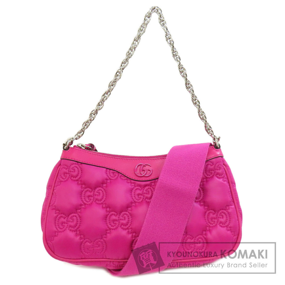 Gucci GG Matelasse 2way Handbag Chain Pink